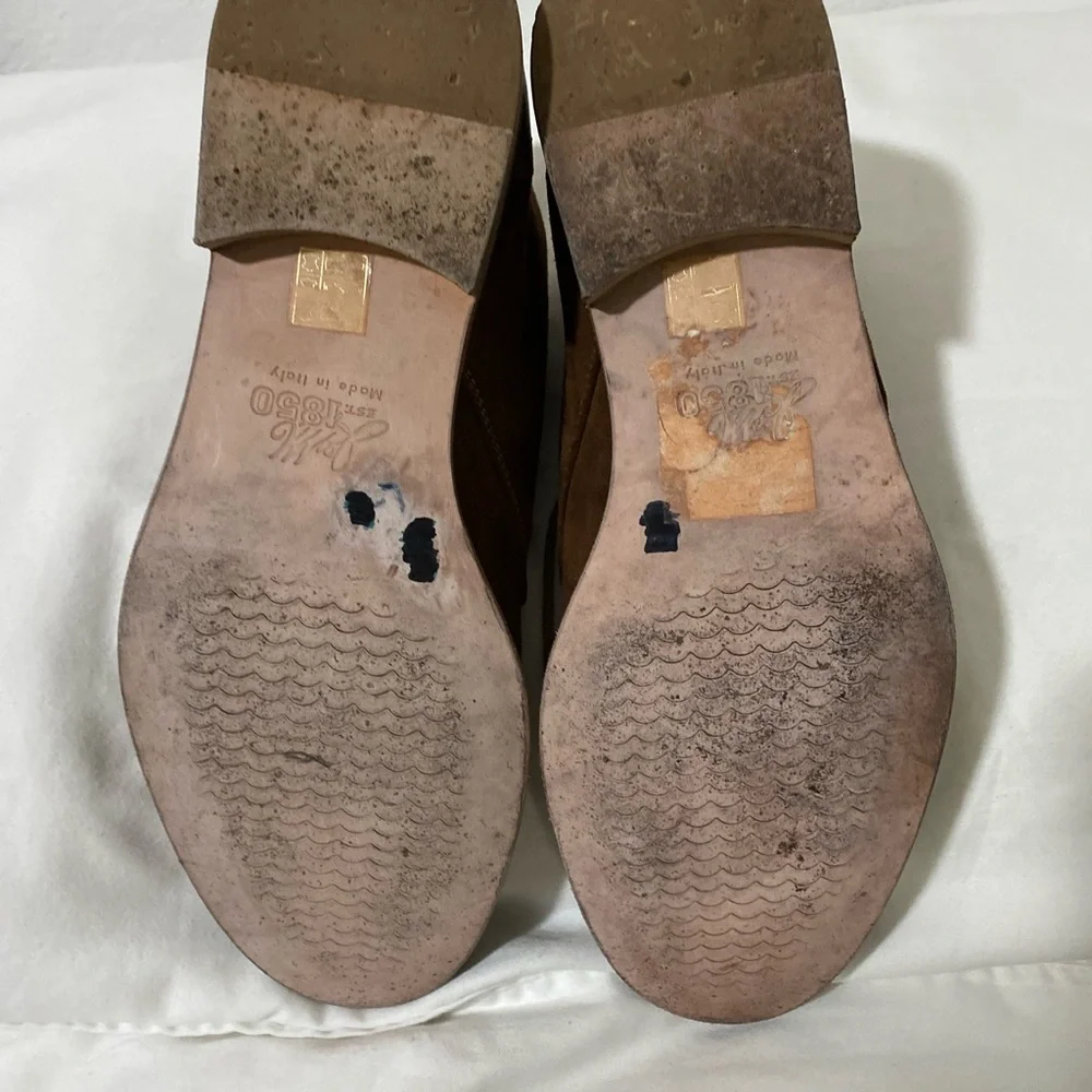 JOHNSTON&MURPHY Men’s Chukka Booties Sz 9 Classic Sheepskin Boots Shoes